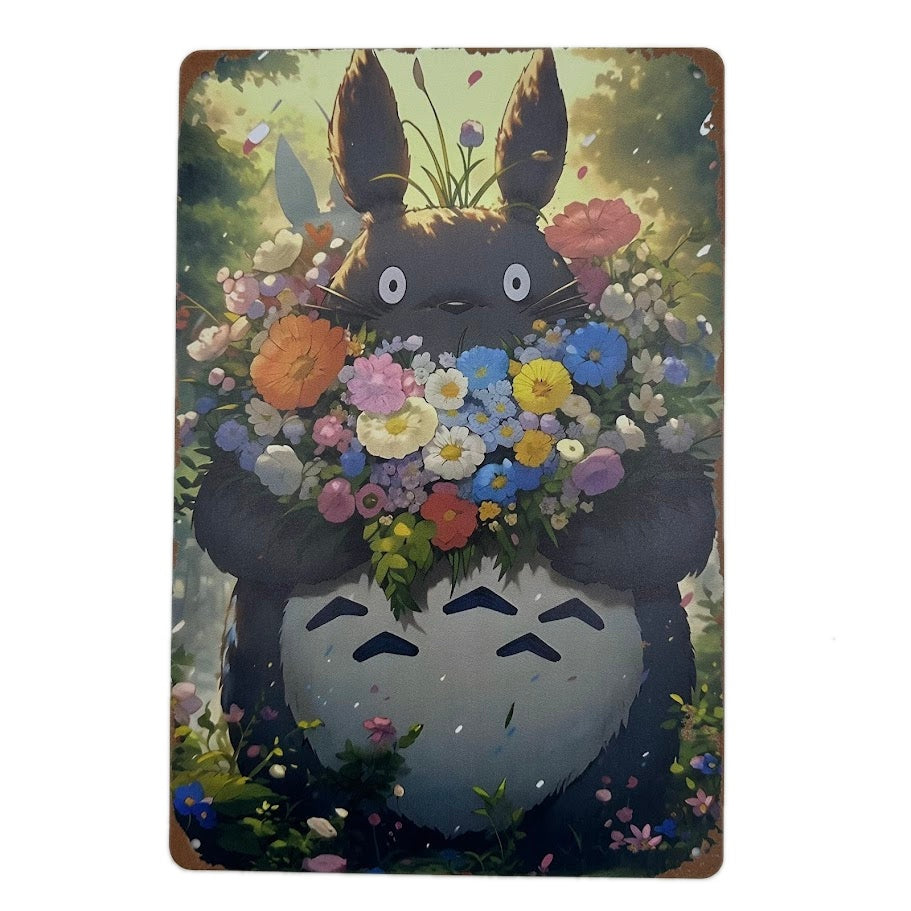 トトロ ブリキ看板 ジブリ キャラクター デザイン インテリア
