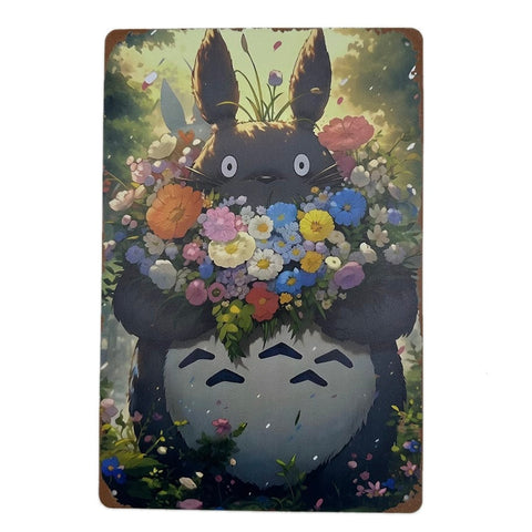トトロ ブリキ看板 ジブリ キャラクター デザイン インテリア