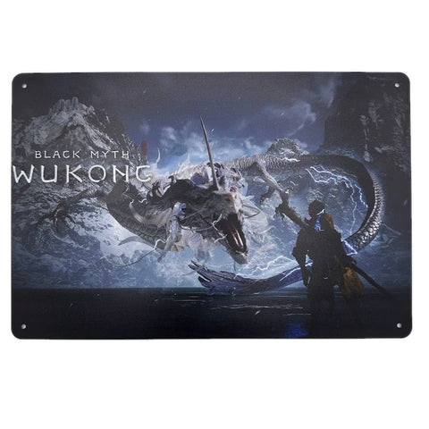 Black Myth Wukong ブリキ看板 横型 レトロ おしゃれ インテリア 壁飾り 雑貨 デコレーション
