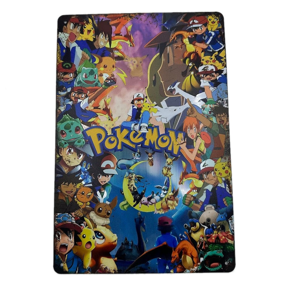 ポケモン ブリキ看板 縦型 レトロ おしゃれ インテリア 壁飾り 雑貨 デコレーション