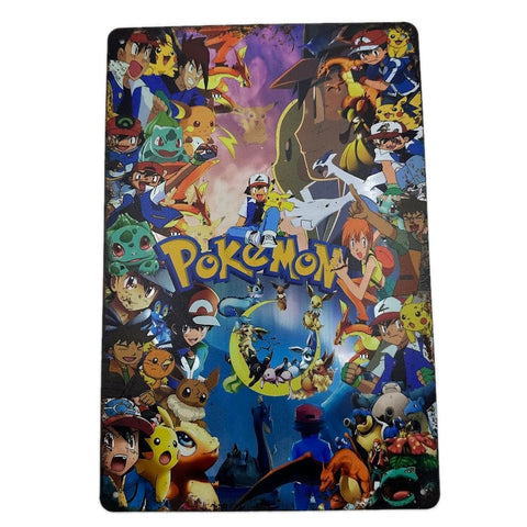 ポケモン ブリキ看板 縦型 レトロ おしゃれ インテリア 壁飾り 雑貨 デコレーション