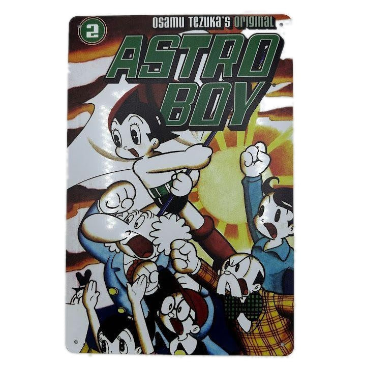 Astro Boy（アトム） ブリキ看板 コミック風デザイン インテリア ヴィンテージ調