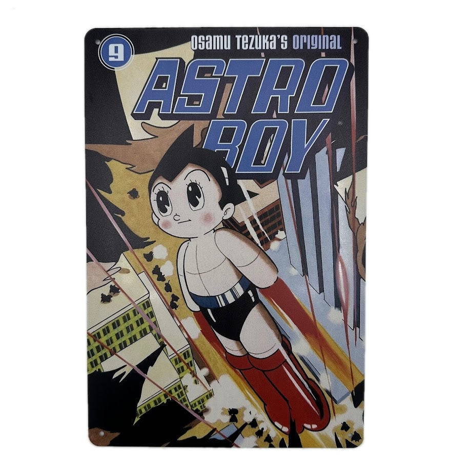Astro Boy（アトム） ブリキ看板 ヒーローフライトデザイン ヴィンテージスタイル