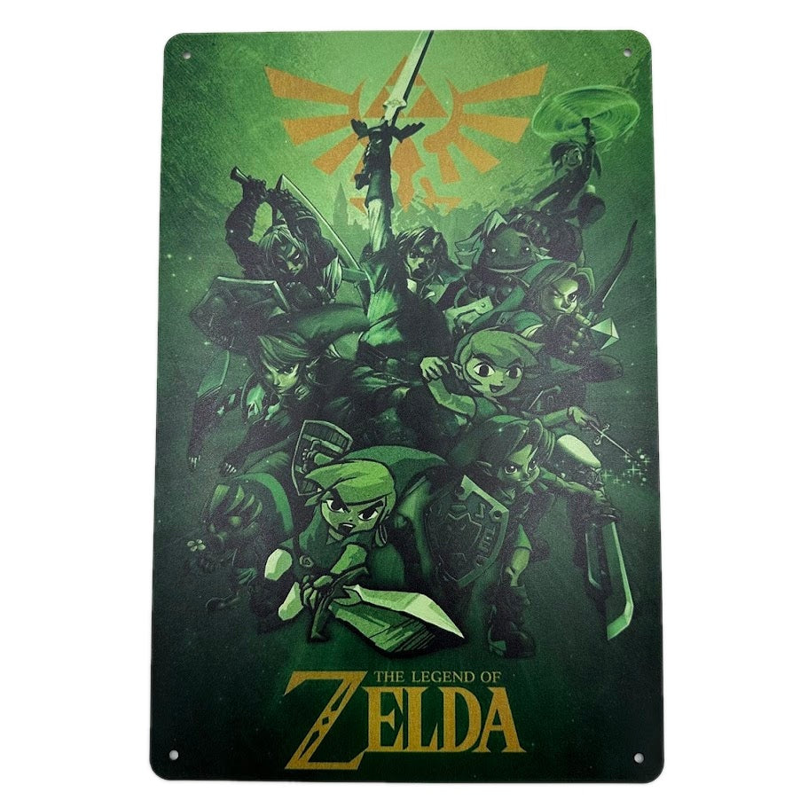 ゼルダの伝説 ブリキ看板 レトロ インテリア ゲーム雑貨