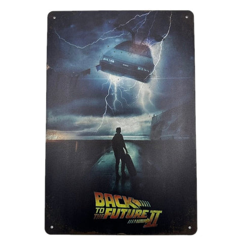 Back to the Future 2 ブリキ看板 レトロ インテリア 雑貨 デコレーション