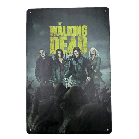 ウォーキングデッド ブリキ看板 THE WALKING DEAD ダリル キャロル ニーガン マギー ドラマ