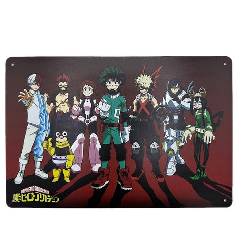 僕のヒーローアカデミア ブリキ看板 アニメ インテリア キャラクター雑貨 横型