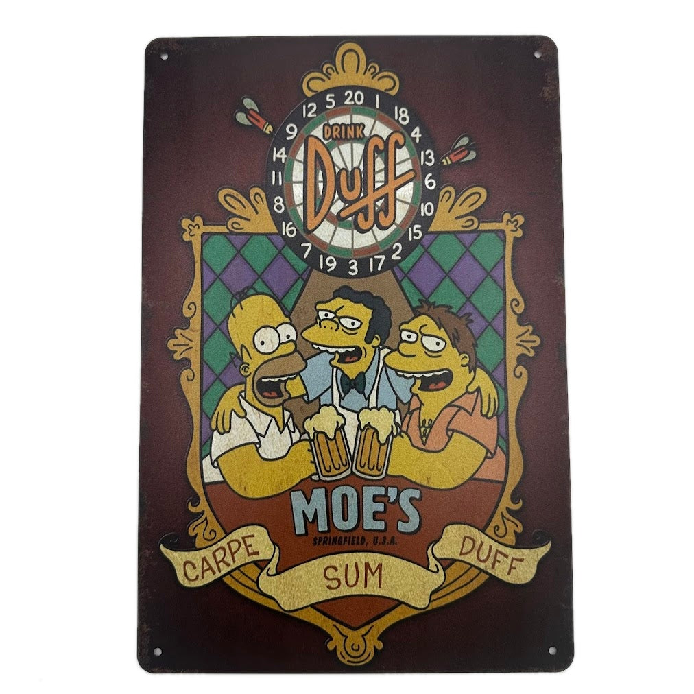 ブリキ看板 シンプソンズ ホーマー モー バーニー ダフビール インテリア 雑貨 壁飾り