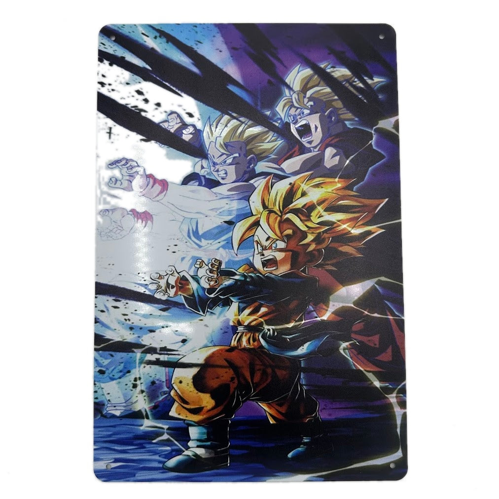ブリキ看板 ドラゴンボールZ トランクス 孫悟空 孫悟飯 アニメ キャラクター 壁飾り インテリア 雑貨