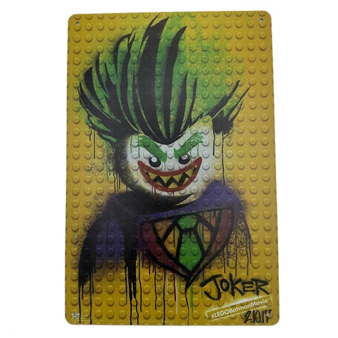 ブリキ看板 ジョーカー LEGO バットマン 映画 DCキャラクター アメコミ 雑貨 インテリア 壁飾り