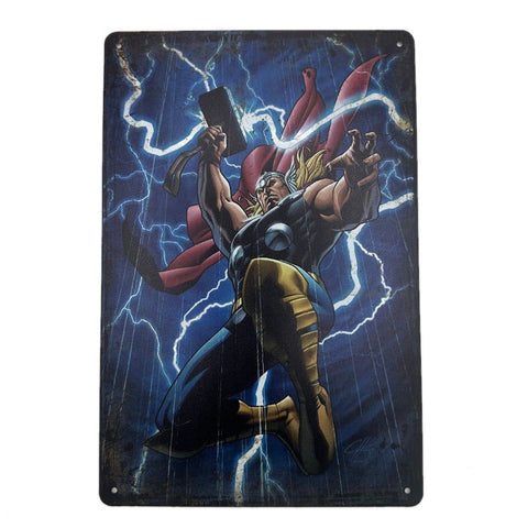 ブリキ看板 マイティソー MARVEL ヴィンテージ アメコミ ヒーロー インテリア 壁飾り 雑貨
