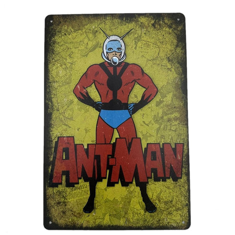 ブリキ看板 アントマン MARVEL アメコミ ヴィンテージ ヒーロー インテリア 雑貨 壁飾り