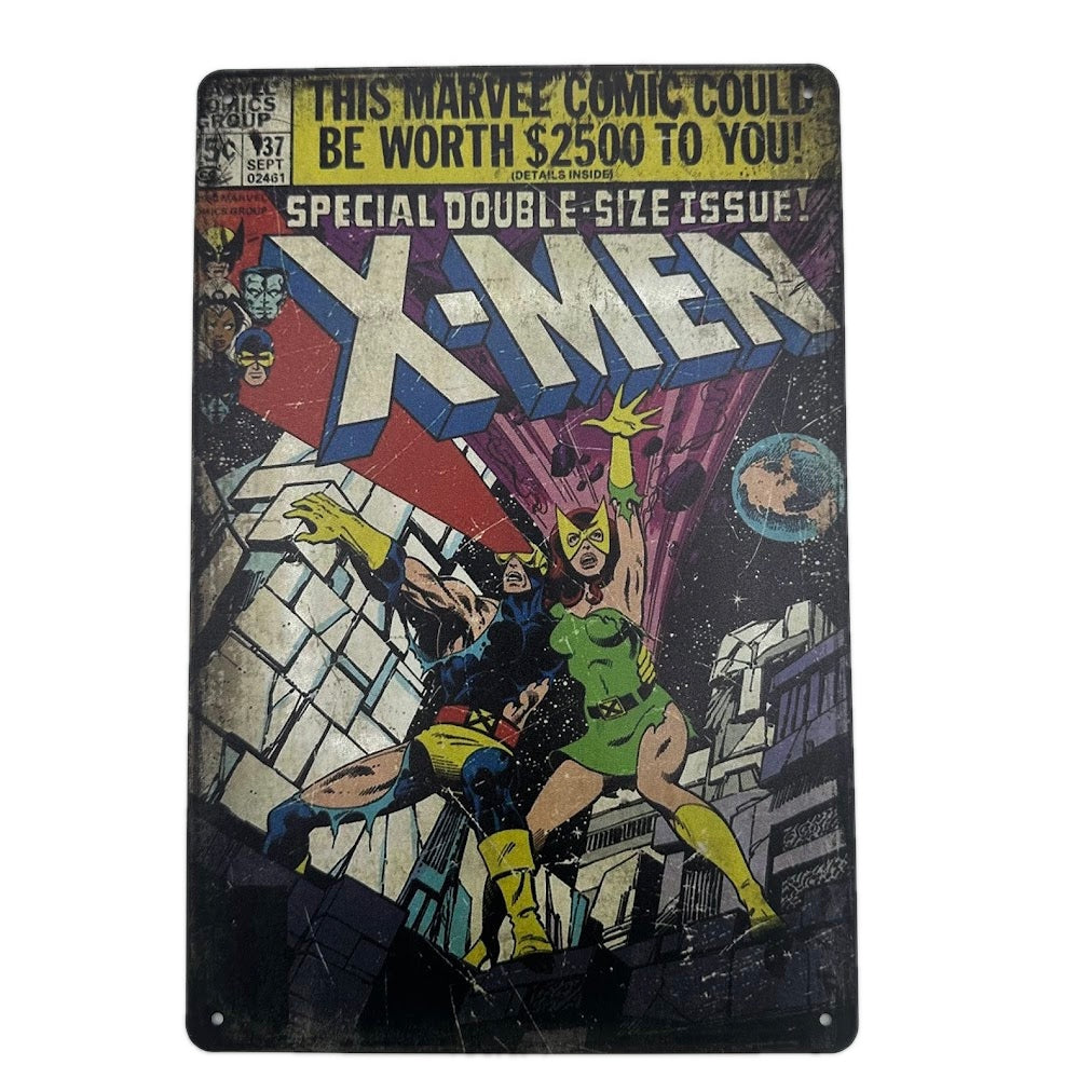 ブリキ看板 X-MEN ヴィンテージ マーベル コミック アメリカン レトロ インテリア
