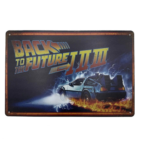 Back to the Future ブリキ看板 レトロ インテリア