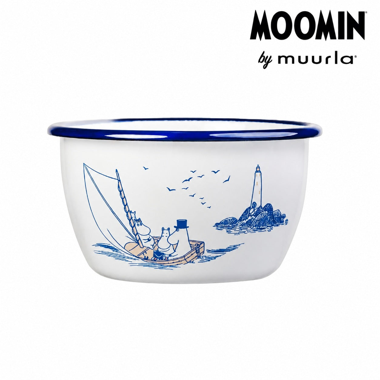 Muurla ムーミンファミリー 海 ホーローボウル 6dL(600mL)