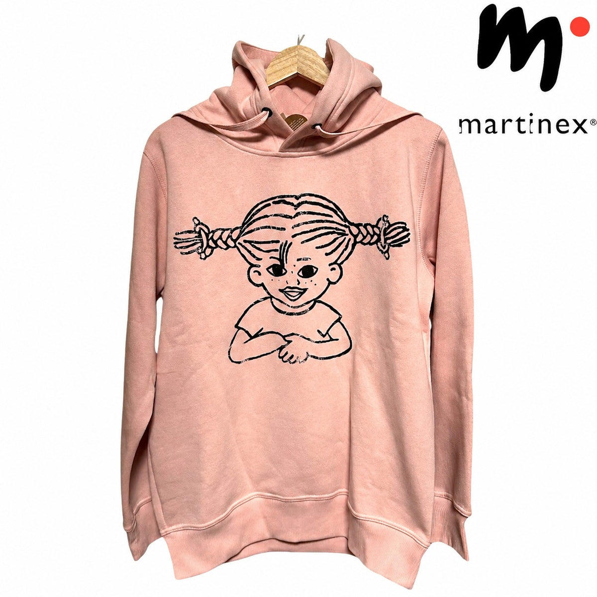 Martinex 長くつ下のピッピ パーカー Lサイズ ピンク
