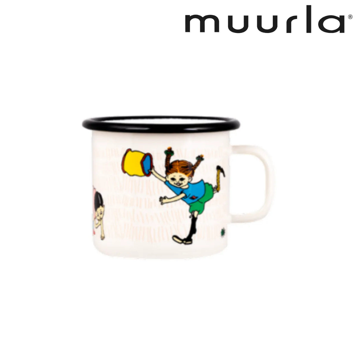Muurla 長くつ下のピッピ ホーローマグカップ  2.5dL (250mL)