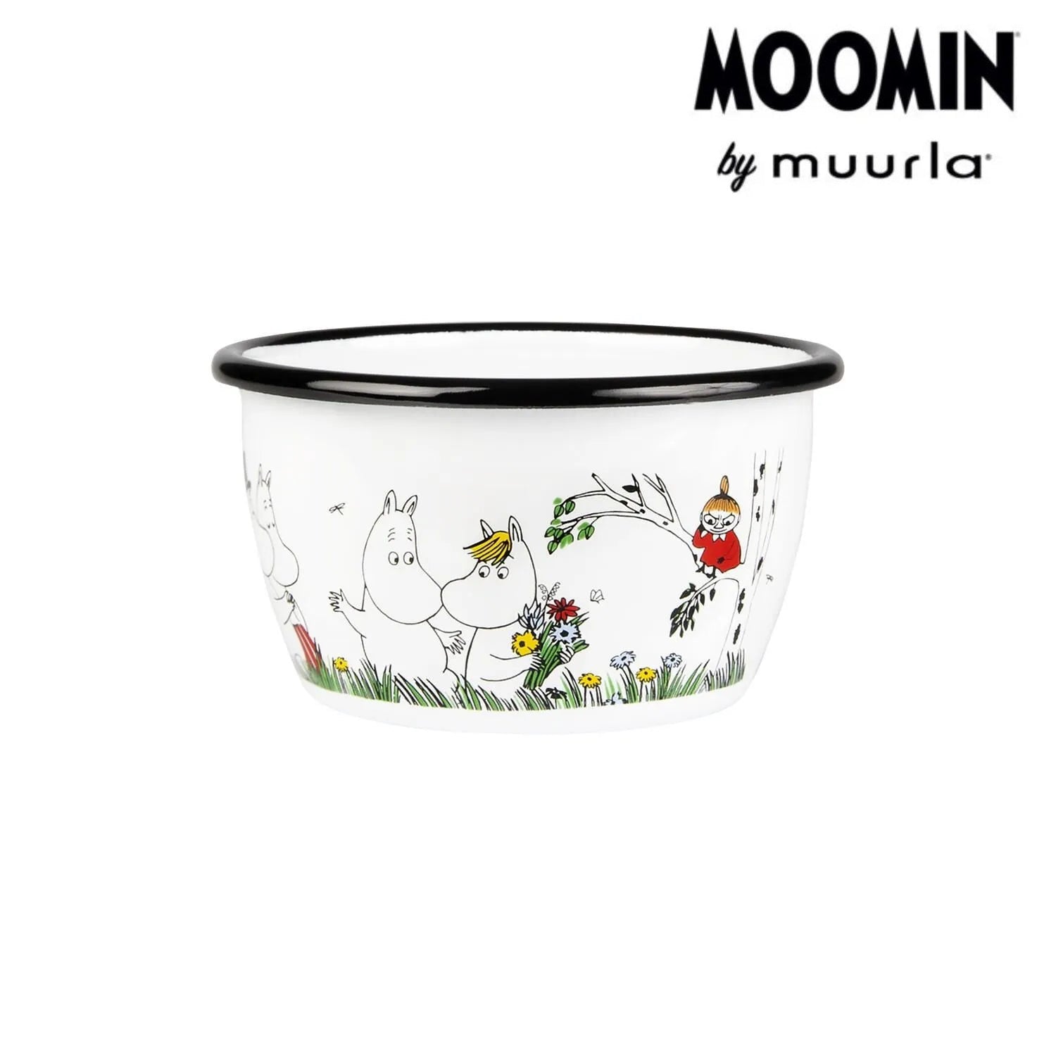 Muurla ムーミン ホーローボウル ムーミンファミリー 楽しい家族 3dL (300mL)