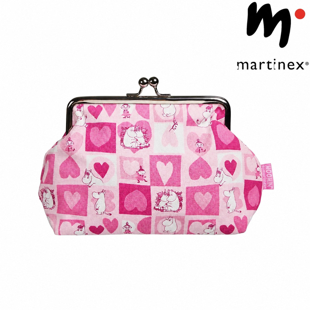 Martinex ムーミン  ポーチ 愛されて ピンク 20×15cm