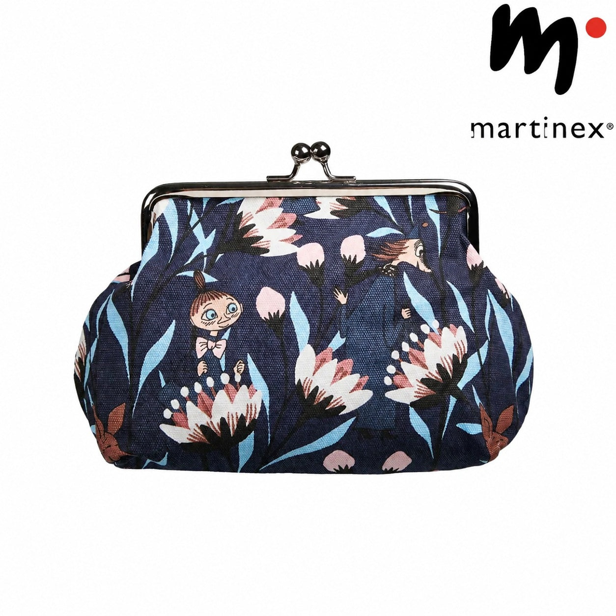 Martinex ムーミン ミムラ ポーチ ネイビー 20×15cm
