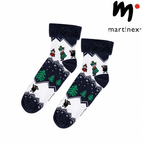 Martinex ムーミン 靴下 ネイビー 23〜24.5cm