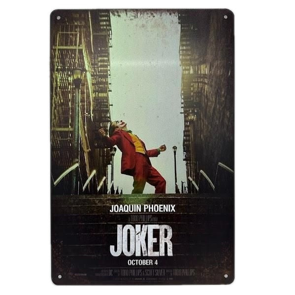 レトロ ブリキ 看板 ジョーカー (JOKER) ホアキン・フェニックス