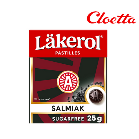 Läkerol サルミアッキ味 キャンディ 1箱×25g スウェーデンのお菓子