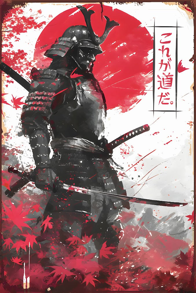 ブリキ看板 侍 サムライ レトロ インテリア 雑貨 コレクション 壁飾り ビンテージ