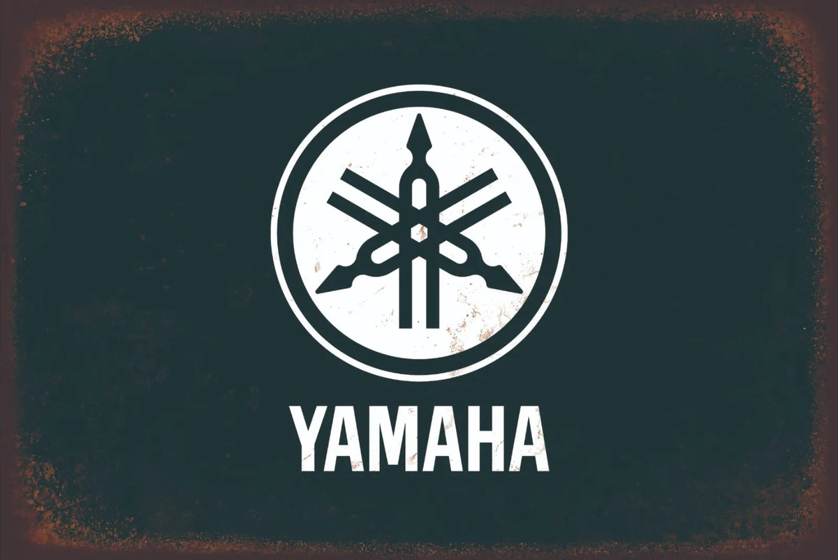 YAMAHA ヤマハ ロゴ ブリキ看板 ビンテージ レトロ インテリア