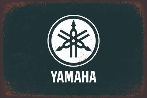 YAMAHA ヤマハ ロゴ ブリキ看板 ビンテージ レトロ インテリア