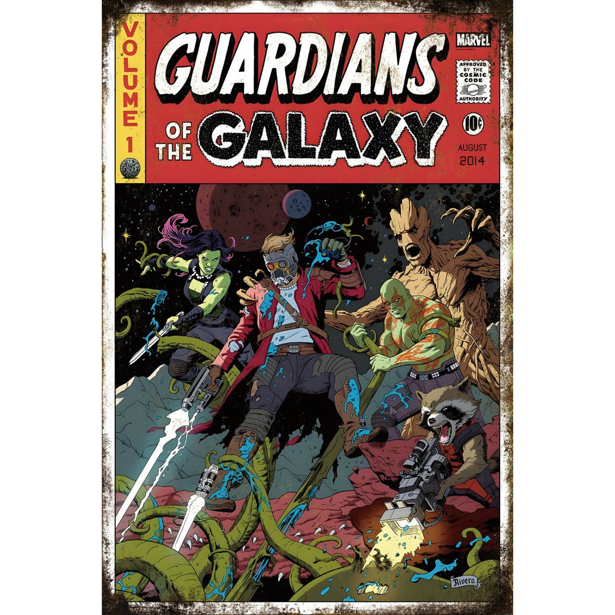 ブリキ看板 ガーディアンズ・オブ・ギャラクシー GUARDIANS OF THE GALAXY マーベル コミック ポスター レトロ インテリア 雑貨