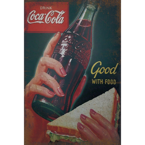 ブリキ看板 コカコーラ CocaCola レトロ ヴィンテージ インテリア 壁飾り ディスプレイ