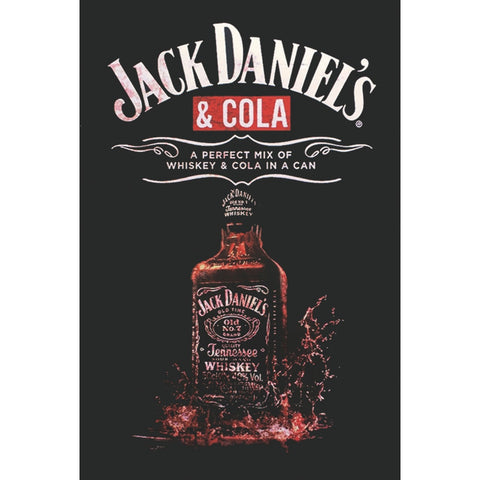ジャックダニエル Jack Daniel’s コーラ ウイスキー ブリキ看板 レトロ バー インテリア ビンテージ 壁飾り 雑貨 デコレーション