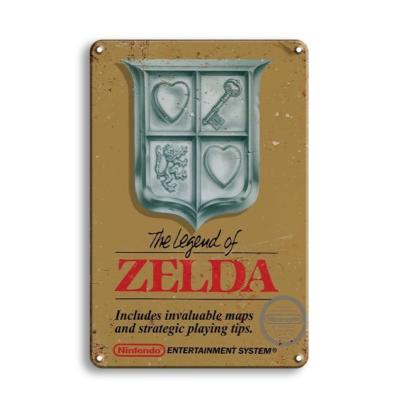 ブリキ看板 ゼルダの伝説 ZELDA 任天堂 レトロ ゲーム ポスター
