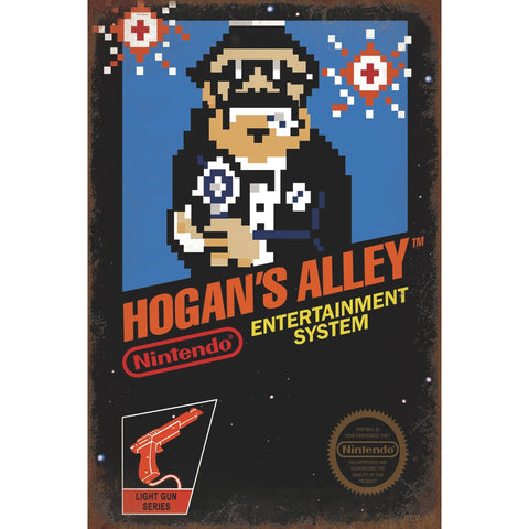 HOGAN’S ALLEY 任天堂 ブリキ看板 レトロ ゲーム インテリア ビンテージ 壁飾り コレクション ディスプレイ 雑貨