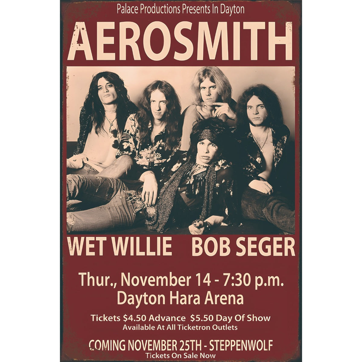 ブリキ看板 AEROSMITH エアロスミス レトロ ポスター インテリア 雑貨