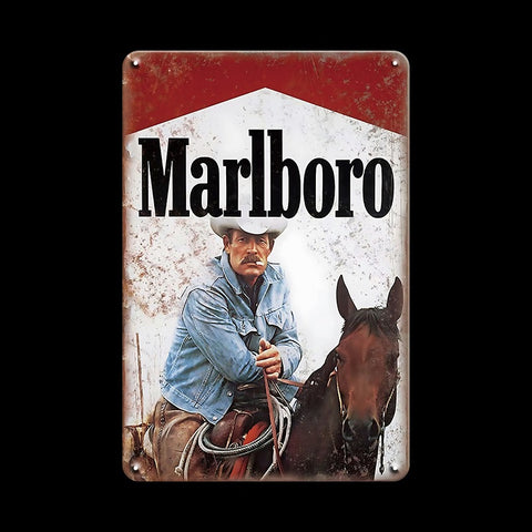 ブリキ看板 マルボロ Marlboro レトロ タバコ 広告 ポスター インテリア 壁飾り 雑貨