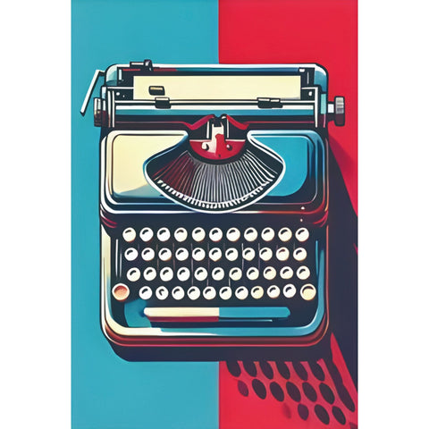 ブリキ看板 レトロ タイプライター ポップアート ビンテージ インテリア 雑貨