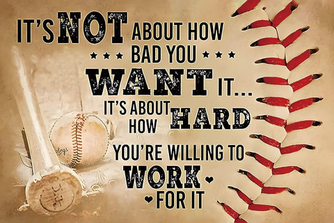 野球 名言 モチベーション ブリキ看板 レトロ スポーツインテリア