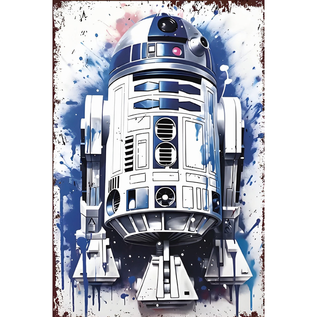 スターウォーズ R2D2 ドロイド 映画 キャラクター アート ポスター ブリキ看板