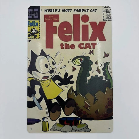 ブリキ看板 フィリックス・ザ・キャット レトロ インテリア 雑貨  壁飾り おしゃれ