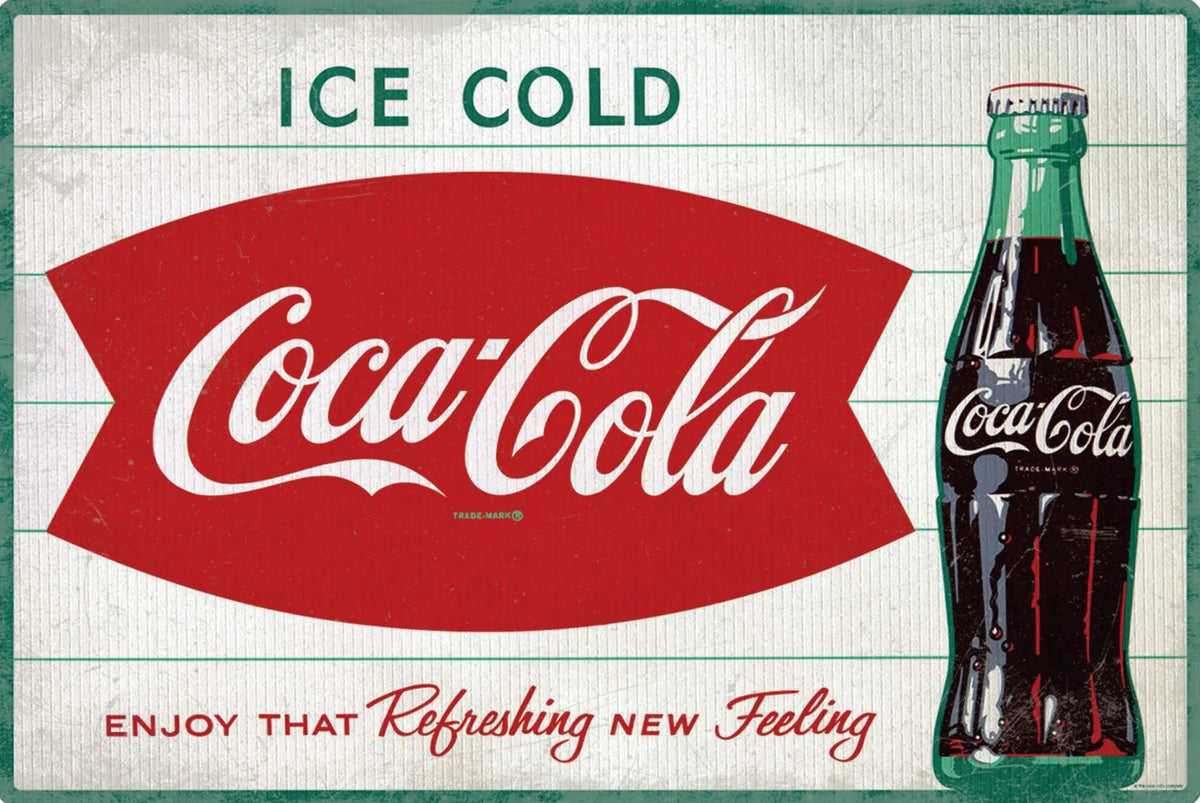 コカコーラ Coca-Cola ブリキ看板 レトロ インテリア 雑貨 壁飾り