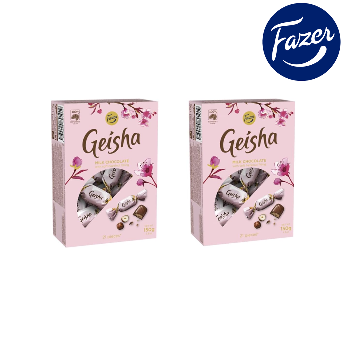 Fazer  ゲイシャ ミルクチョコレート（ナッツ入り）150g× 2個セット