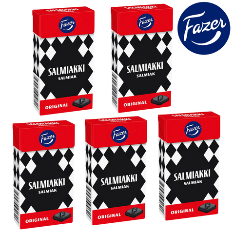 Fazer サルミアッキ 5箱×40g セット フィンランドのお菓子です
