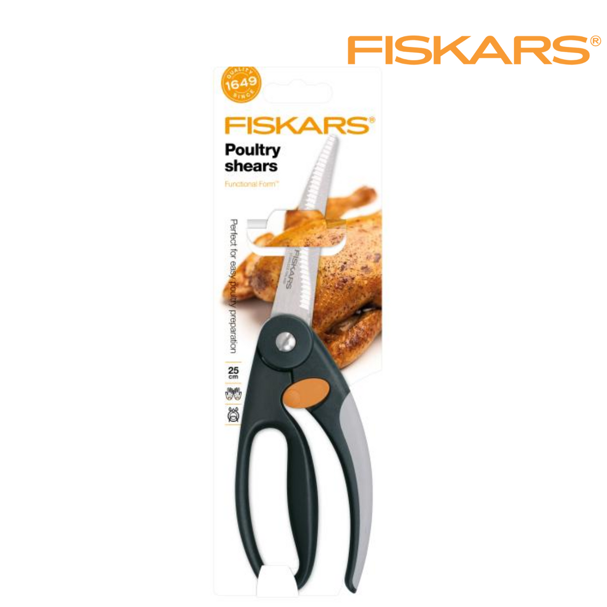 Fiskars キッチンバサミ お肉用 はさみ