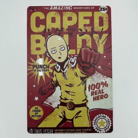 ワンパンマン ブリキ看板 レトロ インテリア 雑貨 壁飾り