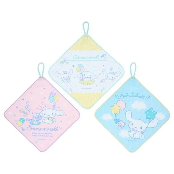 サンリオ シナモンロール 3枚組 ループ タオル 25cm