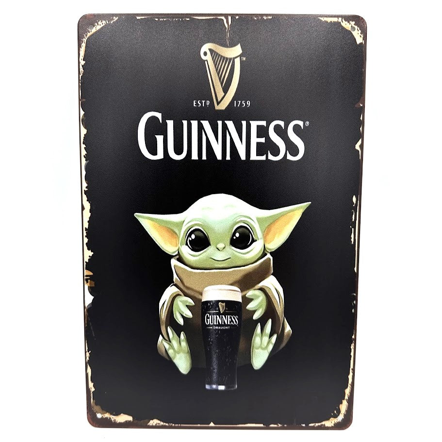 ブリキ看板 GUINNESS ベビーヨーダ レトロ インテリア