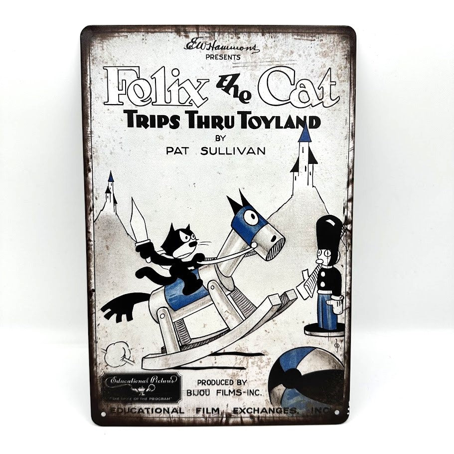 レトロ ブリキ看板 Felix the Cat トイランド トリップ