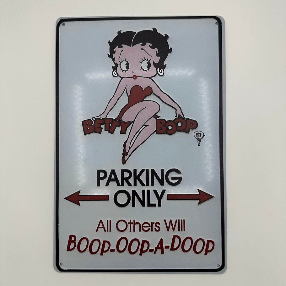 BettyBoop ブリキ 看板 パーキング レトロ インテリア